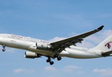 Qatar Airways flies from London Gatwick to Doha using natural gas fuel